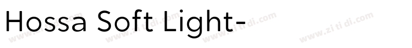 Hossa Soft Light字体转换